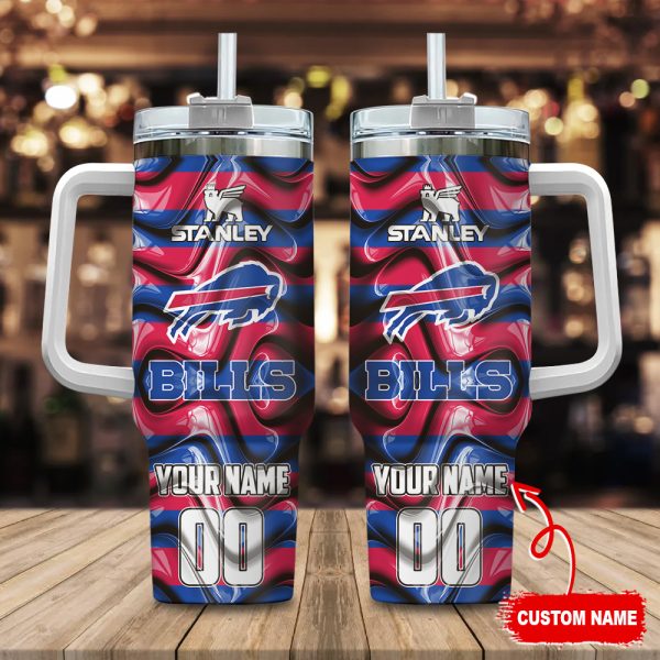 Buffalo Bills NFL Custom Stanley Quencher 30oz-40oz Stainless Steel Tumbler Hot And Cold Tumbler