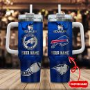 Buffalo Bills NFL Metal Style Custom Stanley Quencher 30oz-40oz Stainless Steel Tumbler Hot And Cold Tumbler