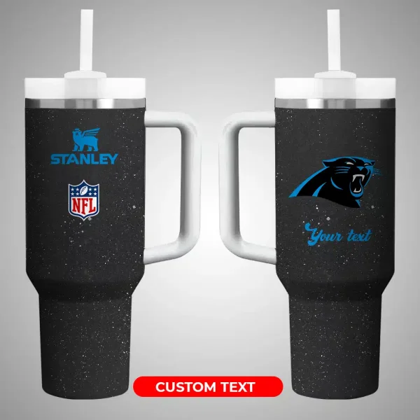 Carolina Panthers NFL Custom Stanley Quencher 30oz-40oz Stainless Steel