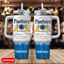 Carolina Panthers NFL Champions Modelo Custom Stanley Quencher 30oz-40oz Stainless Steel Tumbler Hot And Cold Tumbler