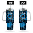 Carolina Panthers NFL Custom Stanley Quencher 30oz-40oz Stainless Steel Tumbler Hot And Cold Tumbler