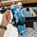 NFL Carolina Panthers Custom Stanley Quencher 30oz-40oz Stainless Steel Tumbler Hot And Cold Tumbler
