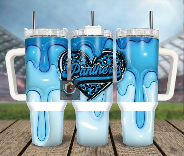Carolina Panthers NFL Custom Stanley Quencher 30oz-40oz Stainless Steel Tumbler Hot And Cold Tumbler