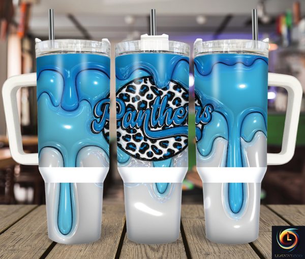 Carolina Panthers NFL Custom Stanley Quencher 30oz-40oz Stainless Steel Tumbler Hot And Cold Tumbler