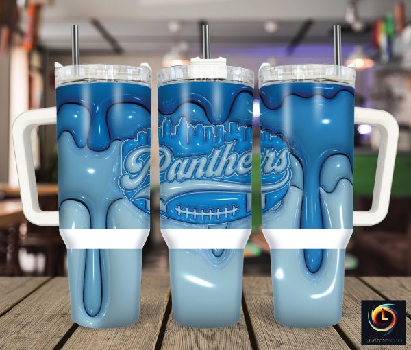 Carolina Panthers NFL Custom Stanley Quencher 30oz-40oz Stainless Steel Tumbler Hot And Cold Tumbler