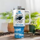 Carolina Panthers NFL Custom Stanley Quencher 30oz-40oz Stainless Steel Tumbler Hot And Cold Tumbler