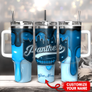 Carolina Panthers NFL Custom Stanley Quencher 30oz-40oz Stainless Steel Tumbler Hot And Cold Tumbler