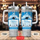 Carolina Panthers NFL Kings Of Football Custom Stanley Quencher 30oz-40oz Stainless Steel Tumbler Hot And Cold Tumbler