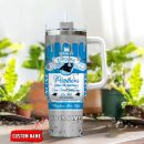 Carolina Panthers NFL Kings Of Football Custom Stanley Quencher 30oz-40oz Stainless Steel Tumbler Hot And Cold Tumbler