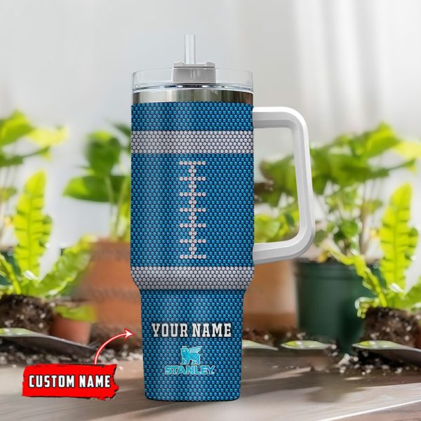 Carolina Panthers NFL Crystal Custom Stanley Quencher 30oz-40oz Stainless Steel Tumbler Hot And Cold Tumbler - Image 2