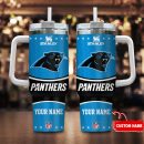 Carolina Panthers NFL Custom Stanley Quencher 30oz-40oz Stainless Steel Tumbler Hot And Cold Tumbler