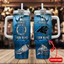 Carolina Panthers NFL Metal Style Custom Stanley Quencher 30oz-40oz Stainless Steel Tumbler Hot And Cold Tumbler