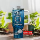 Carolina Panthers NFL Metal Style Custom Stanley Quencher 30oz-40oz Stainless Steel Tumbler Hot And Cold Tumbler