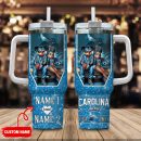 Carolina Panthers NFL Mickey And Minnie Couple Custom Stanley Quencher 30oz-40oz Stainless Steel Tumbler Hot And Cold Tumbler