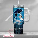 Carolina Panthers NFL Mickey Mouse Glitter Custom Stanley Quencher 30oz-40oz Stainless Steel Tumbler Hot And Cold Tumbler