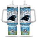 Carolina Panthers NFL Glitter Custom Stanley Quencher 30oz-40oz Stainless Steel Tumbler Hot And Cold Tumbler