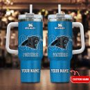 Carolina Panthers NFL 3D Logo Custom Stanley Quencher 30oz-40oz Stainless Steel Tumbler Hot And Cold Tumbler