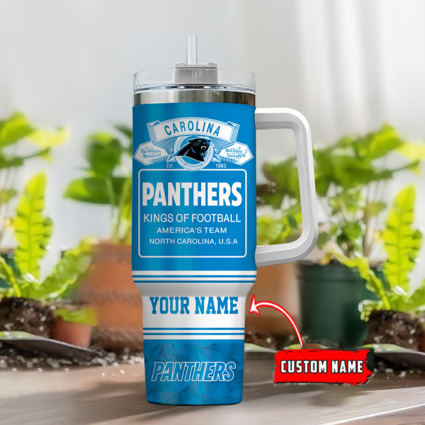 Carolina Panthers NFL Bud Light Custom Stanley Quencher 30oz-40oz Stainless Steel Tumbler Hot And Cold Tumbler - Image 2