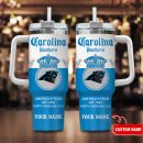 Carolina Panthers NFL Corona Extra Custom Stanley Quencher 30oz-40oz Stainless Steel Tumbler Hot And Cold Tumbler