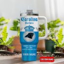 Carolina Panthers NFL Corona Extra Custom Stanley Quencher 30oz-40oz Stainless Steel Tumbler Hot And Cold Tumbler