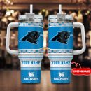 Carolina Panthers NFL Custom Stanley Quencher 30oz-40oz Stainless Steel Tumbler Hot And Cold Tumbler