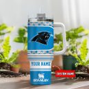 Carolina Panthers NFL Custom Stanley Quencher 30oz-40oz Stainless Steel Tumbler Hot And Cold Tumbler