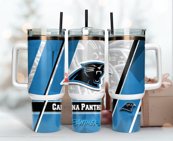 Carolina Panthers NFL Custom Stanley Quencher 30oz-40oz Stainless Steel Tumbler Hot And Cold Tumbler