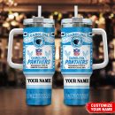 Carolina Panthers NFL Custom Stanley Quencher 30oz-40oz Stainless Steel Tumbler Hot And Cold Tumbler