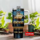 Carolina Panthers NFL Custom Stanley Quencher 30oz-40oz Stainless Steel Tumbler Hot And Cold Tumbler