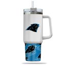 Carolina Panthers NFL Custom Stanley Quencher 30oz-40oz Stainless Steel Tumbler Hot And Cold Tumbler