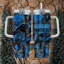 Carolina Panthers NFL Custom Stanley Quencher 30oz-40oz Stainless Steel Tumbler Hot And Cold Tumbler