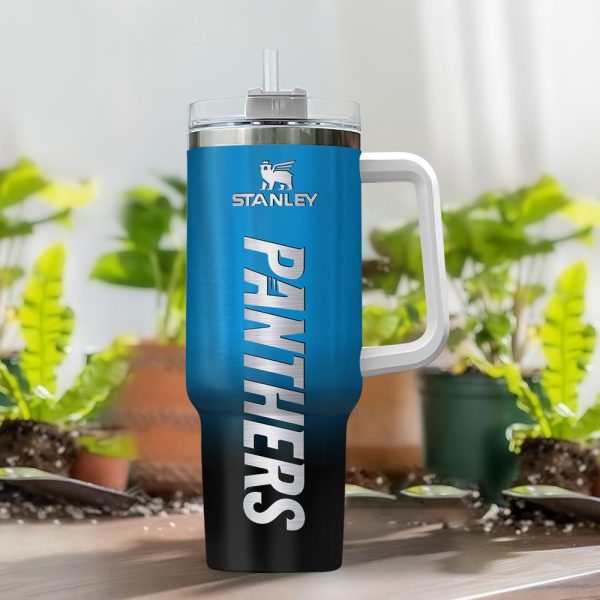 Carolina Panthers NFL Custom Stanley Quencher 30oz-40oz Stainless Steel Tumbler Hot And Cold Tumbler - Image 2