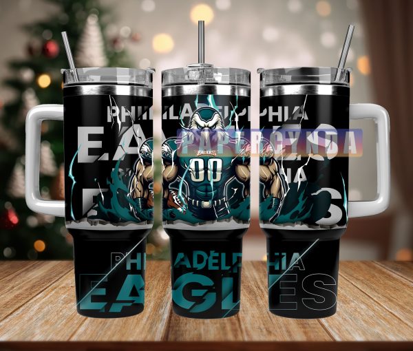 Philadelphia Eagles Custom Stanley Quencher 30oz-40oz Stainless Steel Tumbler Hot And Cold Tumbler