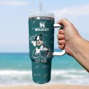 Philadelphia Eagles NFL Mickey Mouse Custom Stanley Quencher 30oz-40oz Stainless Steel Tumbler Hot And Cold Tumbler