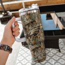 Philadelphia Eagles NFL Hunting Realtree Custom Stanley Quencher 30oz-40oz Stainless Steel Tumbler Hot And Cold Tumbler