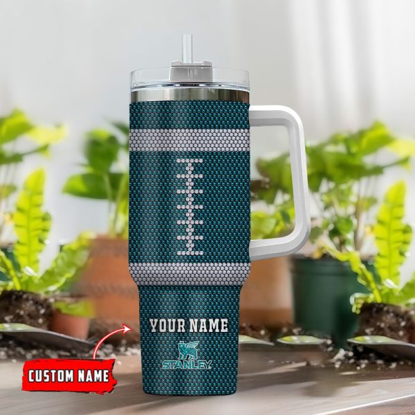 Philadelphia Eagles NFL Crystal Custom Stanley Quencher 30oz-40oz Stainless Steel Tumbler Hot And Cold Tumbler - Image 2
