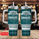 Philadelphia Eagles NFL Bud Light Custom Stanley Quencher 30oz-40oz Stainless Steel Tumbler Hot And Cold Tumbler