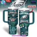 Philadelphia Eagles NFL Custom Stanley Quencher 30oz-40oz Stainless Steel Tumbler