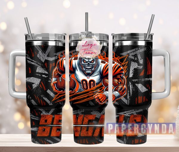 Cincinnati Bengals Custom Stanley Quencher 30oz-40oz Stainless Steel Tumbler Hot And Cold Tumbler