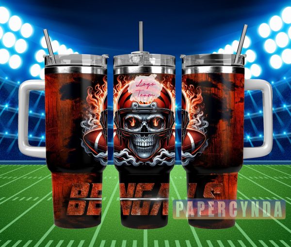 Cincinnati Bengals Custom Stanley Quencher 30oz-40oz Stainless Steel Tumbler Hot And Cold Tumbler