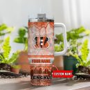 Cincinnati Bengals NFL Glitter Custom Stanley Quencher 30oz-40oz Stainless Steel Tumbler Hot And Cold Tumbler