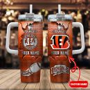 Cincinnati Bengals NFL Metal Style Custom Stanley Quencher 30oz-40oz Stainless Steel Tumbler Hot And Cold Tumbler