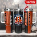 Cincinnati Bengals NFL Custom Stanley Quencher 30oz-40oz Stainless Steel Tumbler Hot And Cold Tumbler