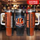 Cincinnati Bengals NFL Custom Stanley Quencher 30oz-40oz Stainless Steel Tumbler Hot And Cold Tumbler