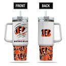 Cincinnati Bengals NFL Custom Stanley Quencher 30oz-40oz Stainless Steel Tumbler Hot And Cold Tumbler