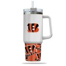 Cincinnati Bengals NFL Custom Stanley Quencher 30oz-40oz Stainless Steel Tumbler Hot And Cold Tumbler