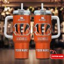 Cincinnati Bengals NFL 3D Logo Custom Stanley Quencher 30oz-40oz Stainless Steel Tumbler Hot And Cold Tumbler
