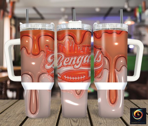 Cincinnati Bengals NFL Custom Stanley Quencher 30oz-40oz Stainless Steel Tumbler Hot And Cold Tumbler