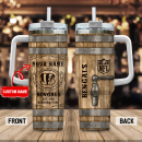 Cincinnati Bengals NFL Diehard Fan Custom Stanley Quencher 30oz-40oz Stainless Steel Tumbler Hot And Cold Tumbler