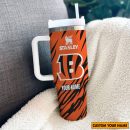 Cincinnati Bengals NFL Custom Stanley Quencher 30oz-40oz Stainless Steel Tumbler Hot And Cold Tumbler